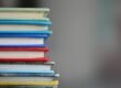 shallow focus photography of books